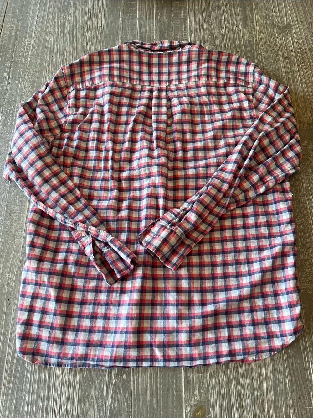 Vineyard Vines Pink and Blue Plaid Button-Down Shirt